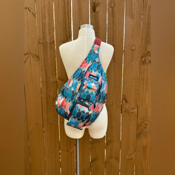 KAVU Stained Glass Rope Sling Crossbody & Wallet - Picture 12 of 14